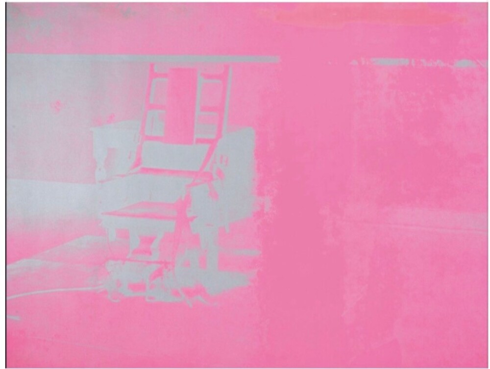 Warhol - 1971 Pink Silver Electric Chair Litho